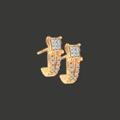 Oorbellen 18kt Witgoud Diamant